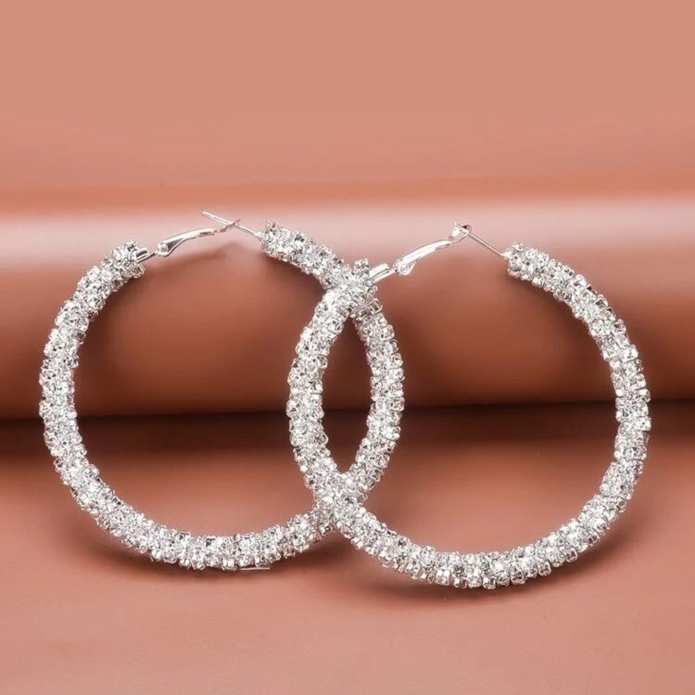 Rhinestone hoops